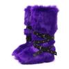 Fashion IPPEUM Winter Fur Boots 2025 Knee High Boots For Women Shoes Plush Long y2k Snow Boots