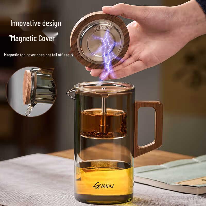 Tianxi 750ml Magnetic 3-in-1 Glass Tea Maker