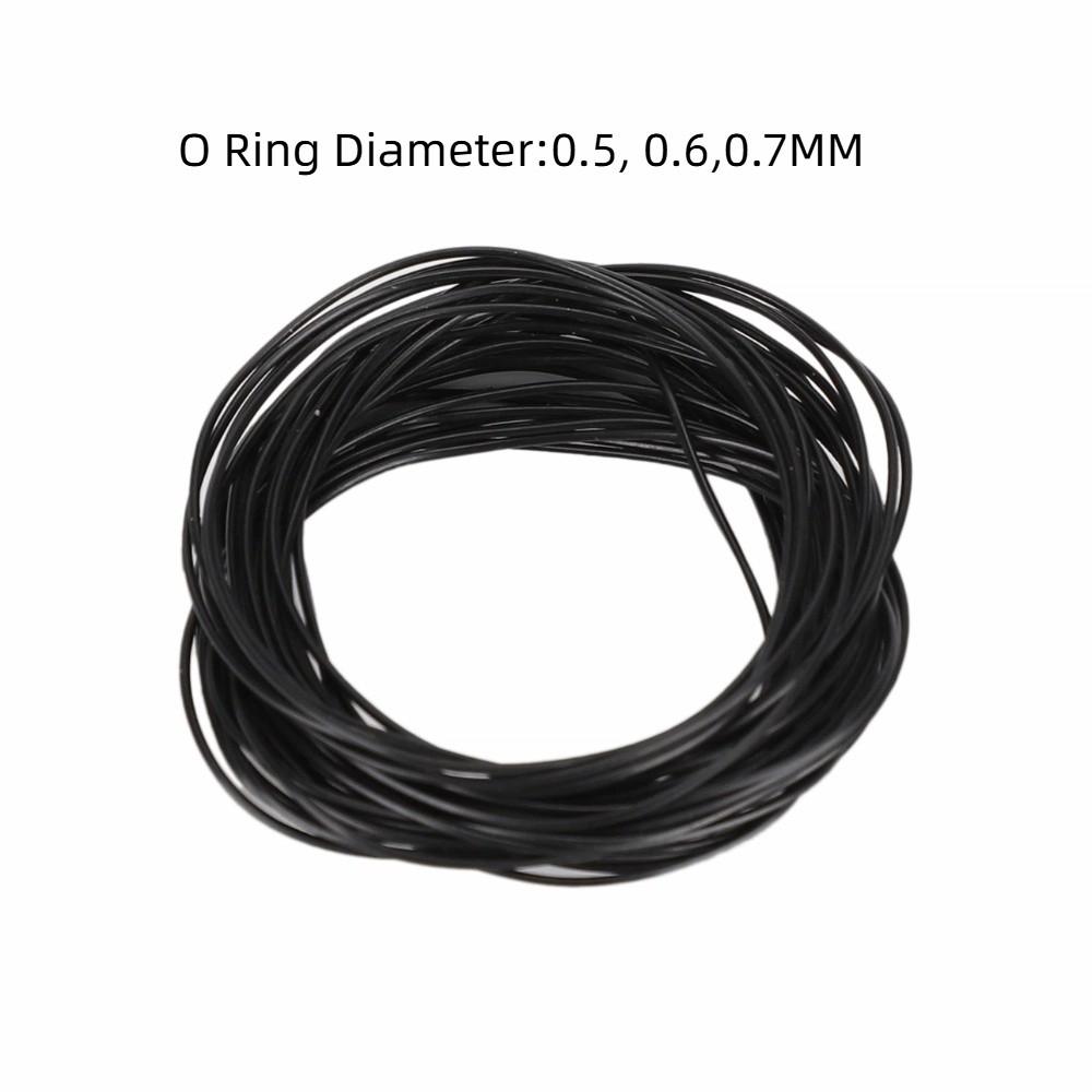 Waterproof Round Watch Gaskets Rubber Sealing 0.6mm Thickness O Ring Set 0.7mm Thickness 0.5mm Thickness Rubber Seal Washers