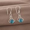 Blue Cat's Eye Gemstone Earrings, 925 Sterling Silver Earrings Jewelry, Handmade Jewelry Earrings, Balancing Jewelry Gift For Women