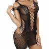 Sling Sexy Jacquard Fishnet Open-Cup Bodycon Skirt Lingerie w092