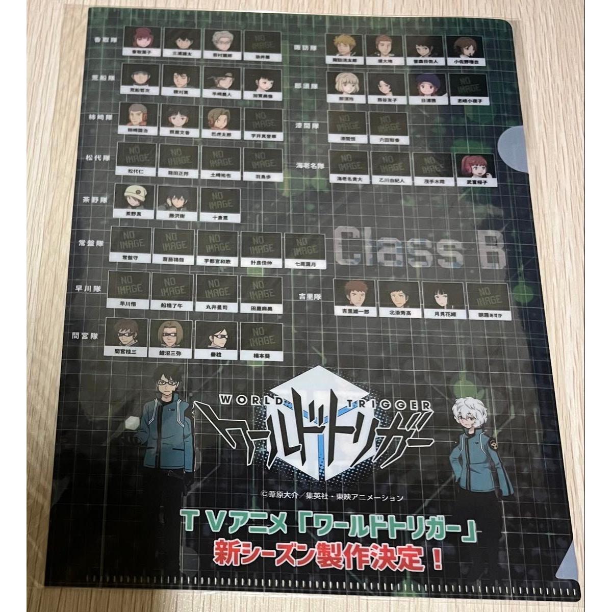 Used World Trigger A5 Mini Clear File Jump Festa Stamp Rally Bonus 2020 Not for Sale Jump Fes Goods Wartry