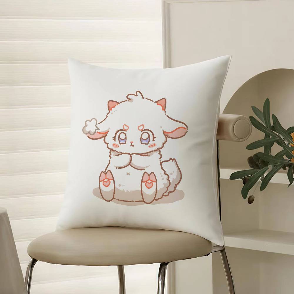 Cute Cure Animal Angry Pillow Case Comfort Sofa Bed Silky elegant Invisible zipper Decorative cushion cover