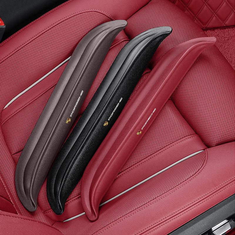 Bil Lädersäte Mellanrumsfyllare Auto Mellanrum Dammavvisande Skydd För Porsche 911 Cayenne Cayman Panamera Macan Taycan Boxster Carrera-GT