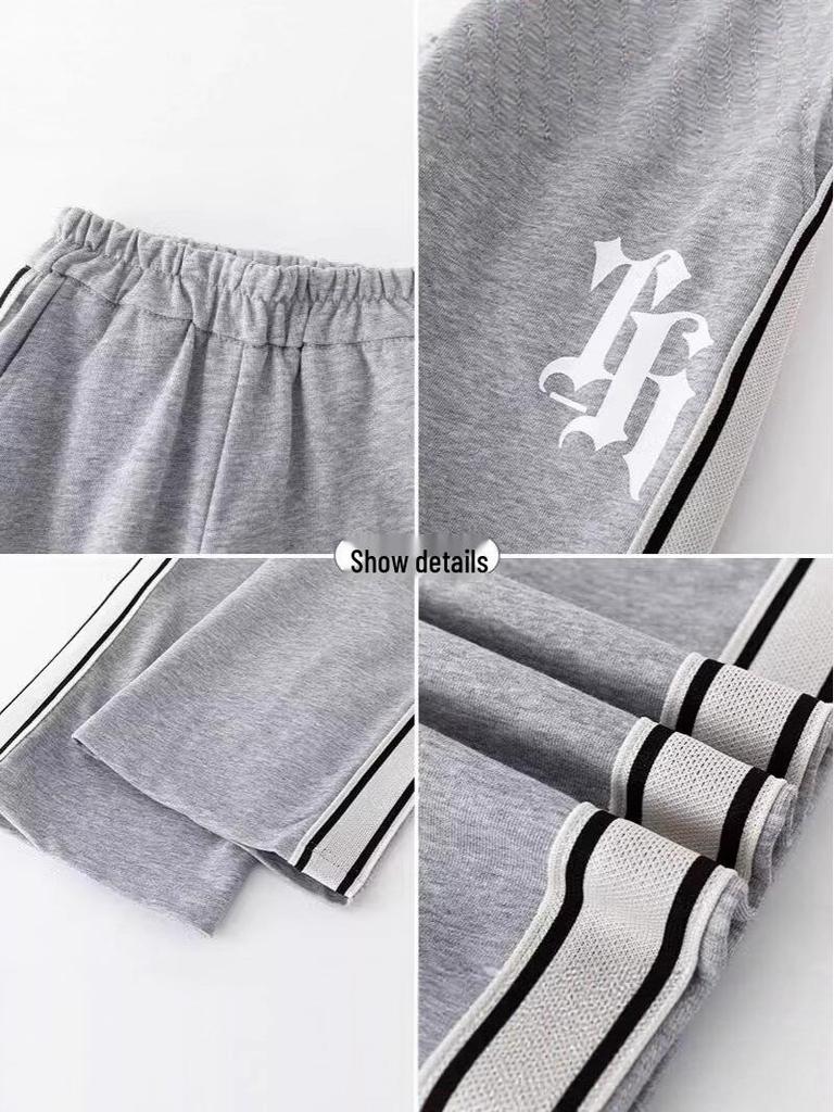 Dziewczęce spodnie z szerokimi nogawkami, podszyte polarem: Jesienno-zimowa odzież sportowa casualowa dla średnich i dużych dzieci