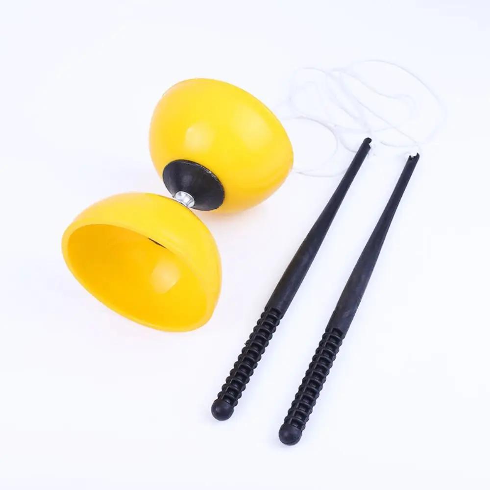 

New Durable High Quality Entertainment Supplies Leather Chinese Diabolo Bowl Shape Soft Chinese Yo-Yo Thicken Diabolo Toy Child (As shown-5026)-