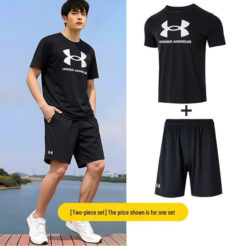 

Мужской комплект: футболка с коротким рукавом и шорты Under Armour 2XL