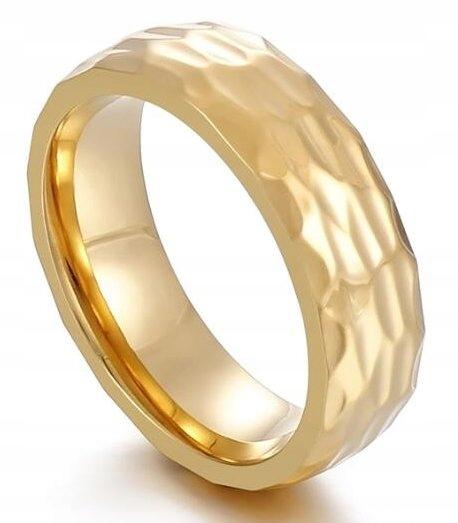 Wedding Ring Gold Steel Jewelry 316L Size 19 Eu19 Us09
