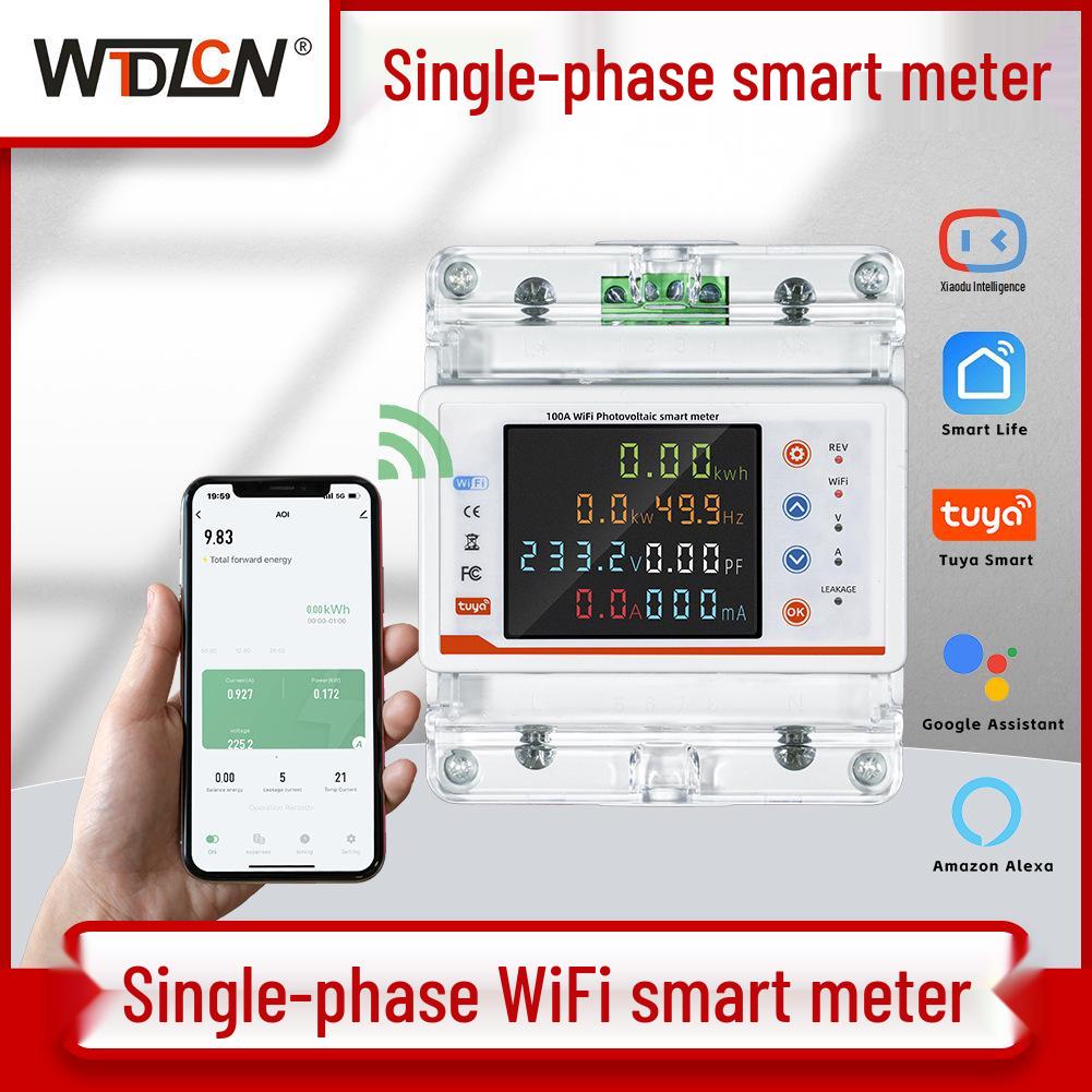4P WiFi IoT Smart Circuit Breaker w/ Color Display & Leakage Protection
