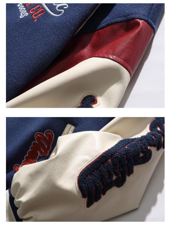 Men's Hip-Hop Embroidered Spring Jacket: Trendy Baseball Style