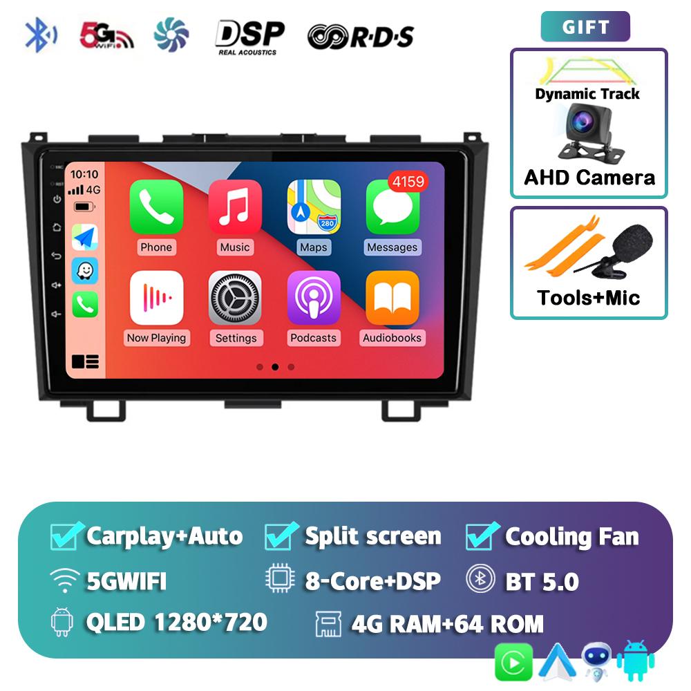 

Автомагнітола Android 14 Carplay Auto для Honda CR-V 3 RE CRV 2007 2008 2009 2010 2011 Мультимедійний GPS-плеєр Стерео 2din Головний пристрій