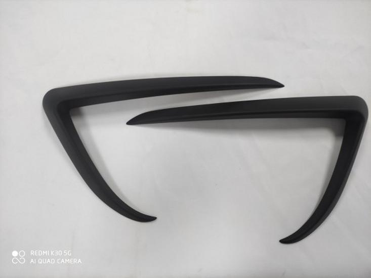 Tesla Model 3/Y Kohlefaser Windabweiser-Abdeckung & Nebelscheinwerfer-Spoiler Set