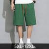 Shorts de sport bouffants pour hommes grande taille, coupe ample à cordon de serrage, shorts d'été (5XL-12XL)