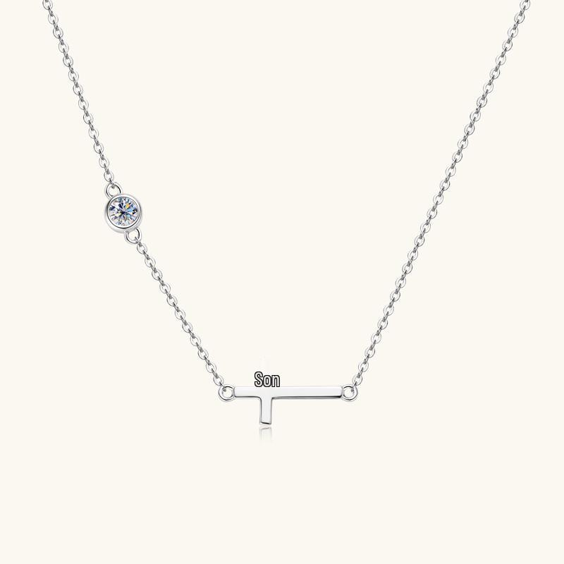 

Stylish Moissanite Necklace for Women with S925 Silver Clavicle Chain 0.3 Carat