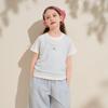 Girls' Fake Two-Piece Short Sleeve T-Shirt