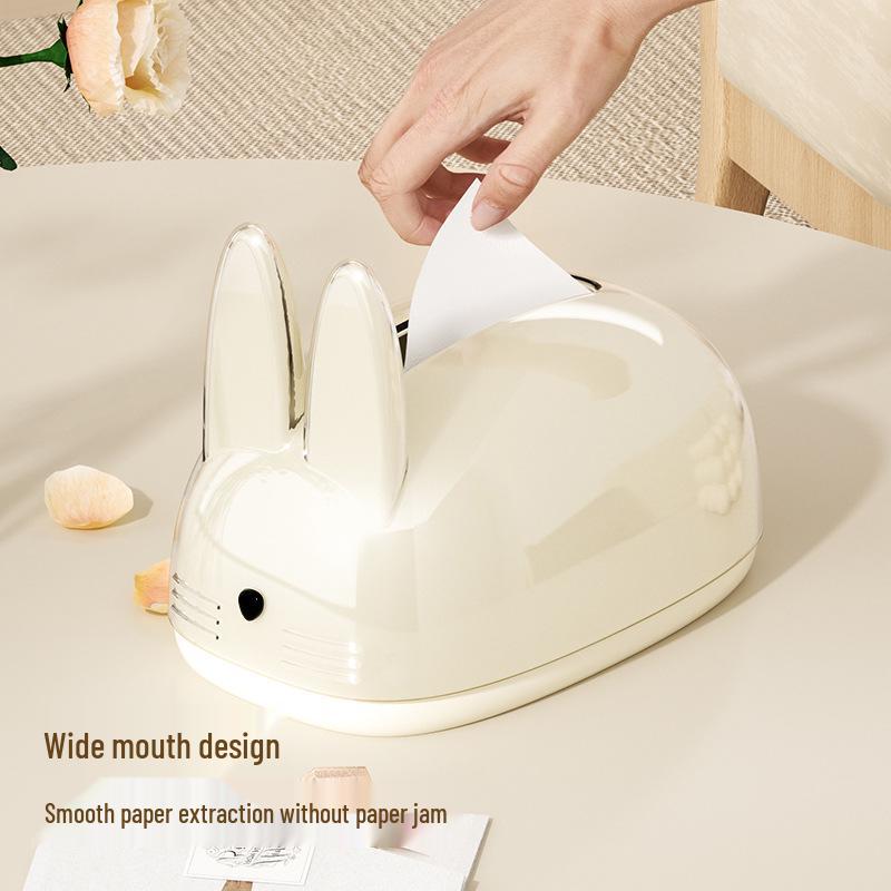 Creative High-End Rabbit Tissue Box - Stylish Home Decor Paper Dispenser for Living Room