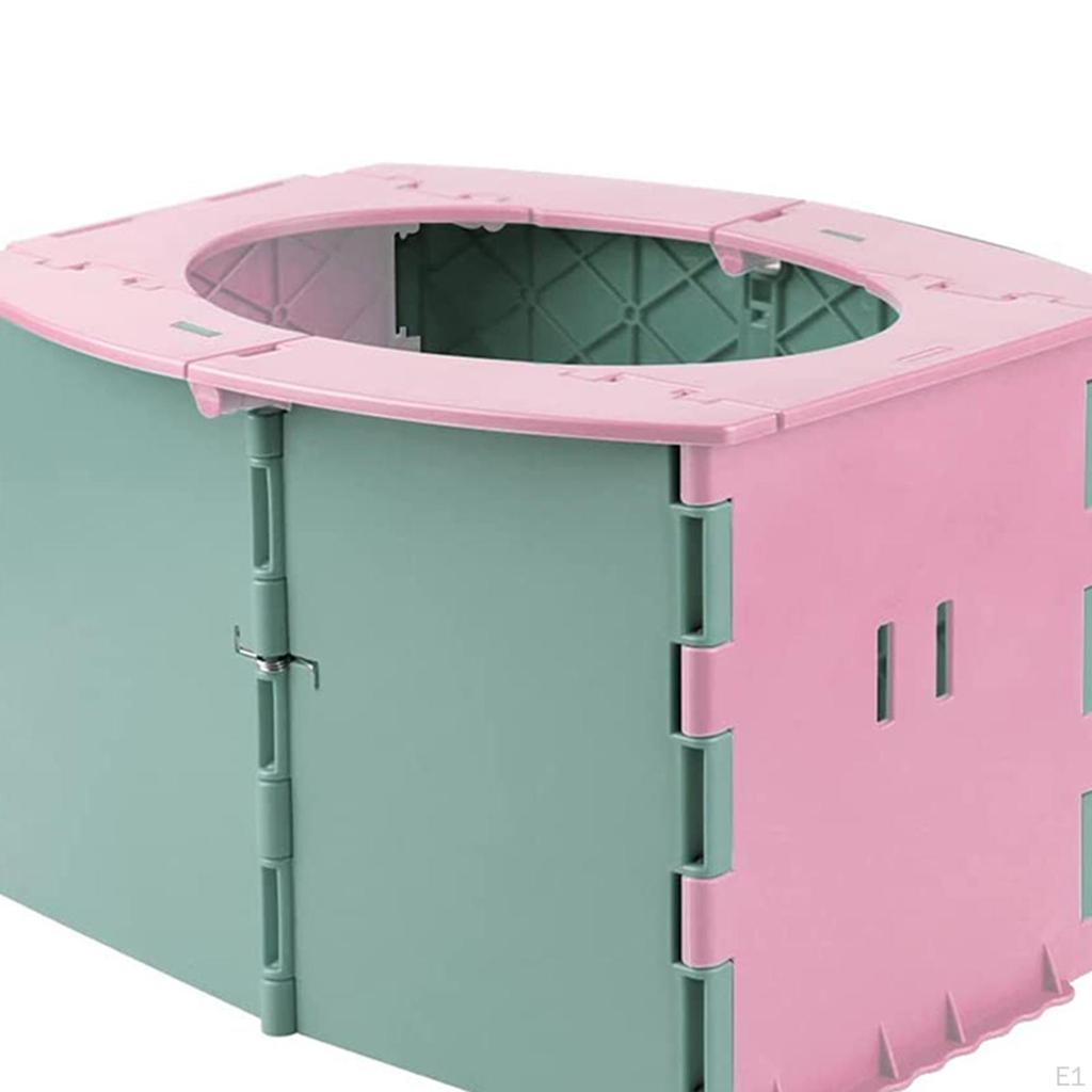 Camping Toilet, Bucket Toilet Portable Folding for Outdoor Trip