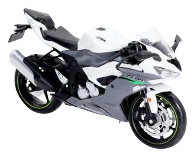 Doyusha Diecast Motorcycle Scale 2023 Kawasaki Ninja Gray Finished Product 1/12 ZX-6R