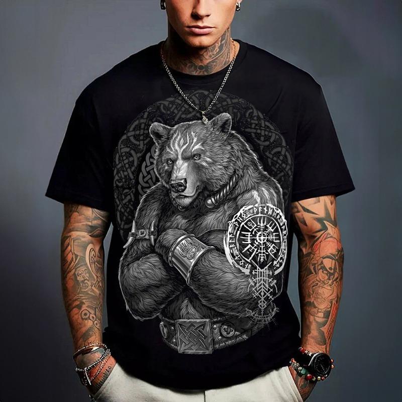 

Men s Casual And Chic Stripe Pattern Print T-shirt With Crew Neck And Short Sleeve Cool Tops For Summer Leisurewear And Outdoor 110