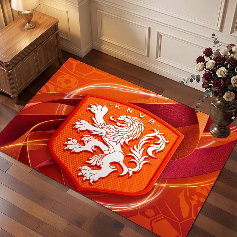 Aston Villa Voetbal Print Kristal Fluweel Tapijt, Comfortabel Waterabsorberend Antislip Binnen Vloerkleed