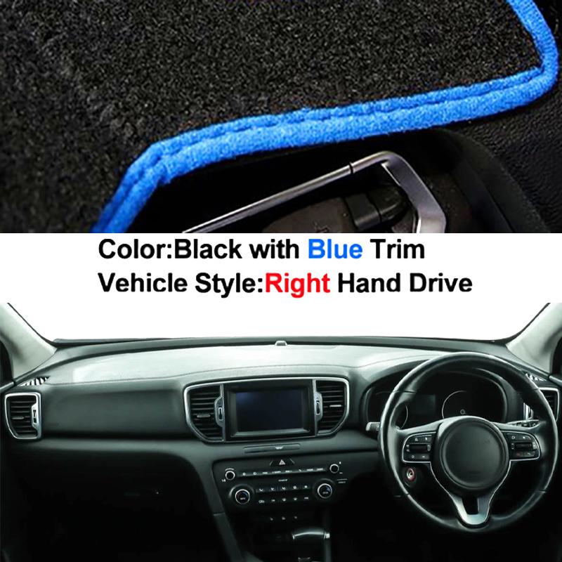 Auto Car Dashboard Cover Dash Mat Carpet Cape for Kia Sportage 2016 2017 2018 2019 2020 2026 Protector Rug