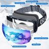 Ski Goggles Men Women OTG Anti-Fog/Scratch 100% UV-Magnetic Lens-Snowboard Snow Goggles for Men & Women