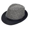 Linen Top Hat Men's Jazz Hat Sun Protection Elderly Man Curled Vintage Panama Straw Hat British Sun Hat