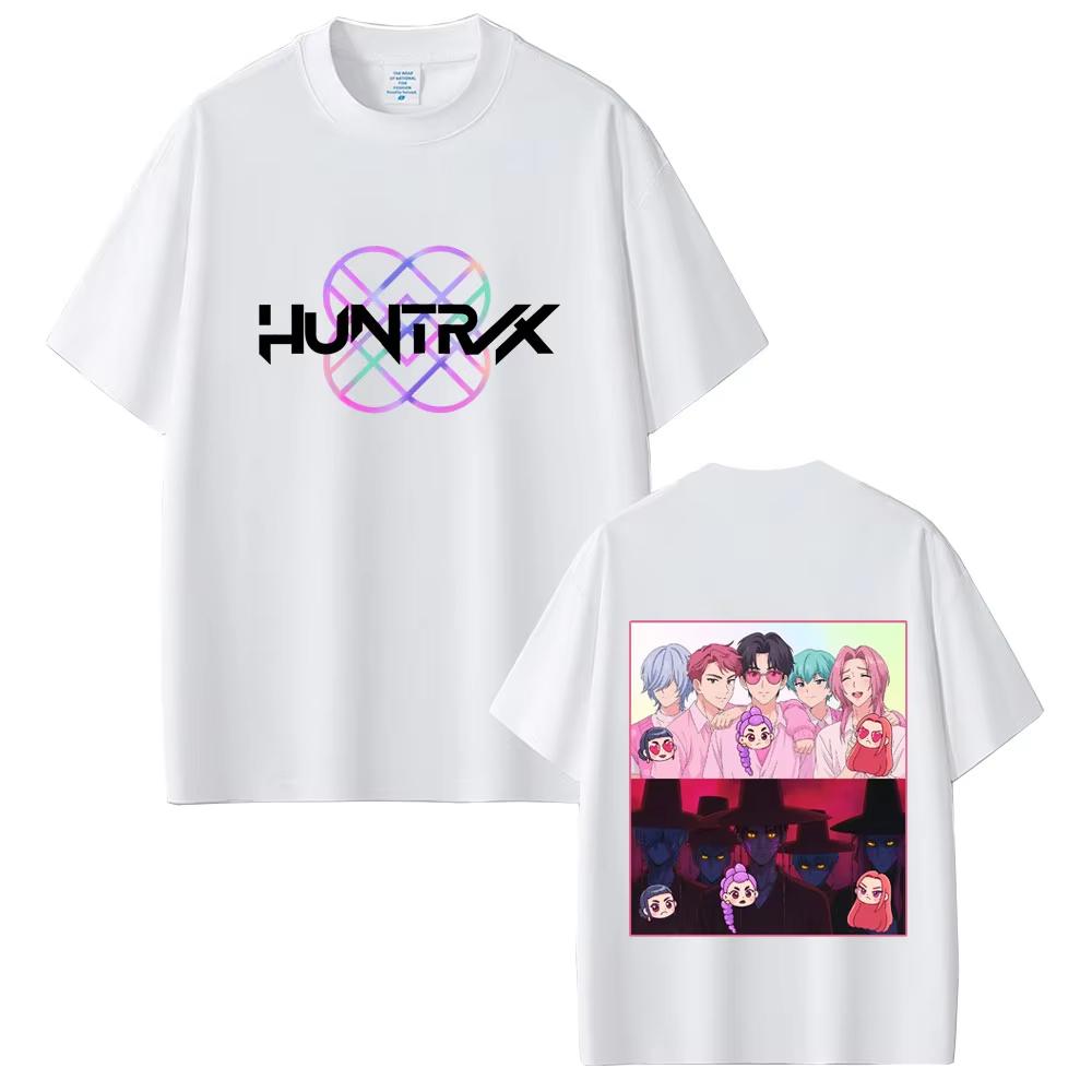 KPop Demon Hunters T-shirts Saja Boys Tee Shirt Rumi Mira Zoey T-shirt Men Women Cotton Casual Cartoon Short Sleeve T Shirt Tops