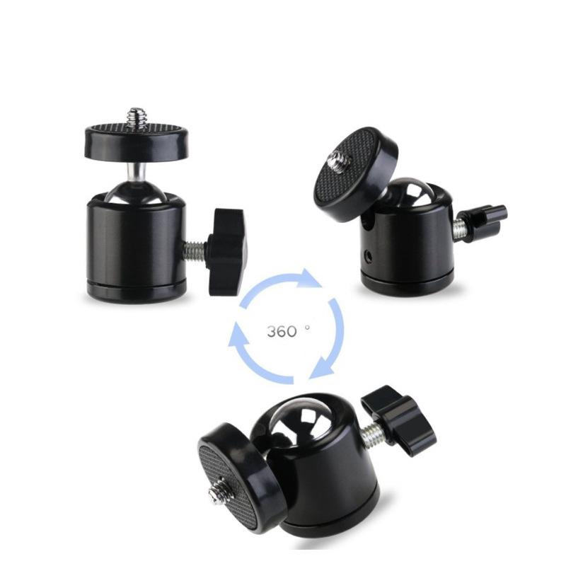 Metal Super Clamp Mount with Mini Ball Head Mount for Monitor Lights Gopro DJI Insta360 Camera Support Mobile Phone Bracket