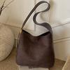 High-value Suede Large-capacity Commuter Tote Bag Women's Bag Winter New Lazy Wind Casual Messenger Bag