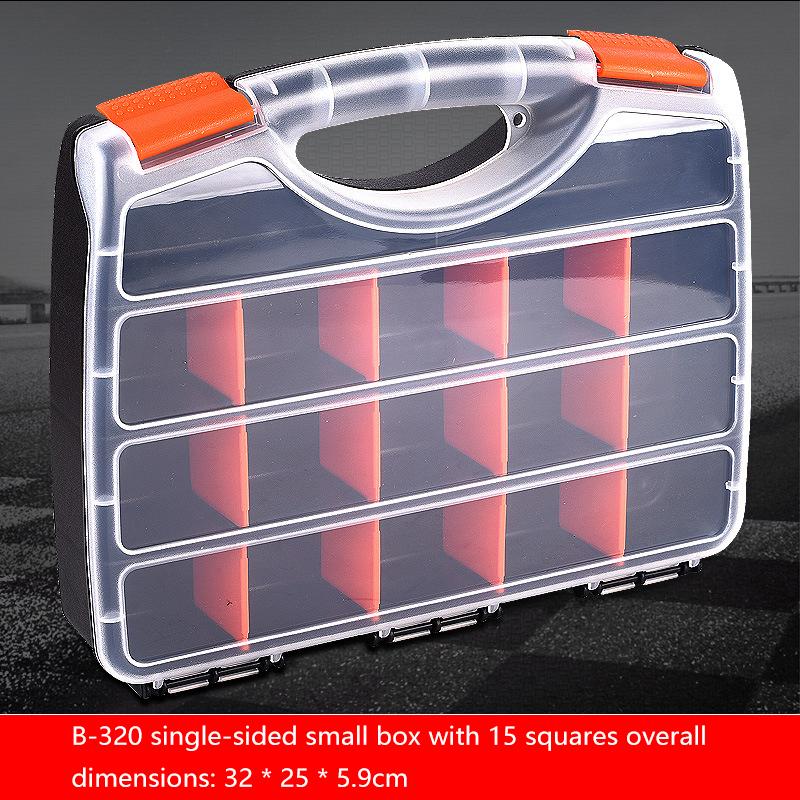 Tool Box Organizers And Storage Plastic Container Compartment Adjustable Detachable Chest Case For Tool Hardware Fastaner Screw