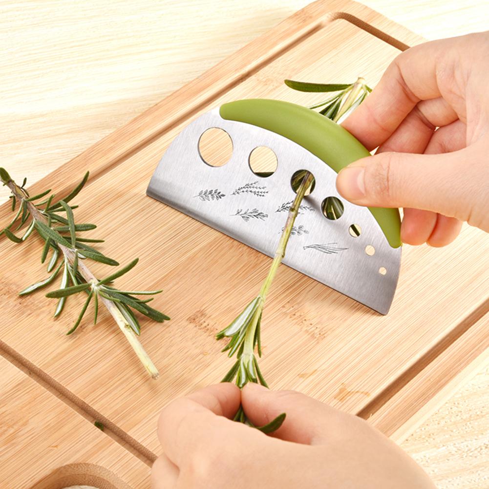 7 Holes Steel Kitchen Herb Leaf Stripping Tool Metal Herb Pealer For Kale Collard Greens Thyme Basil Rosemary Stripper