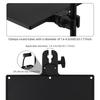 Black Plastic Mic Stand Clamp Tray Holder for Stage Live Streaming Concert Performance Clamp-on Rack Accessory