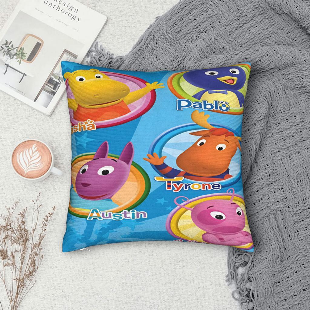 The Backyardigan Pillow Cover  Kawaii Pillow Case For Sofa Bedroom Home Decor Custom Pillowcases Gift