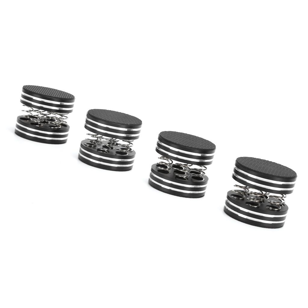4PCS Spring Speaker Spikes Sound Dampening Feet for HiFi Amplifier Speaker Turntable PlayerBlack