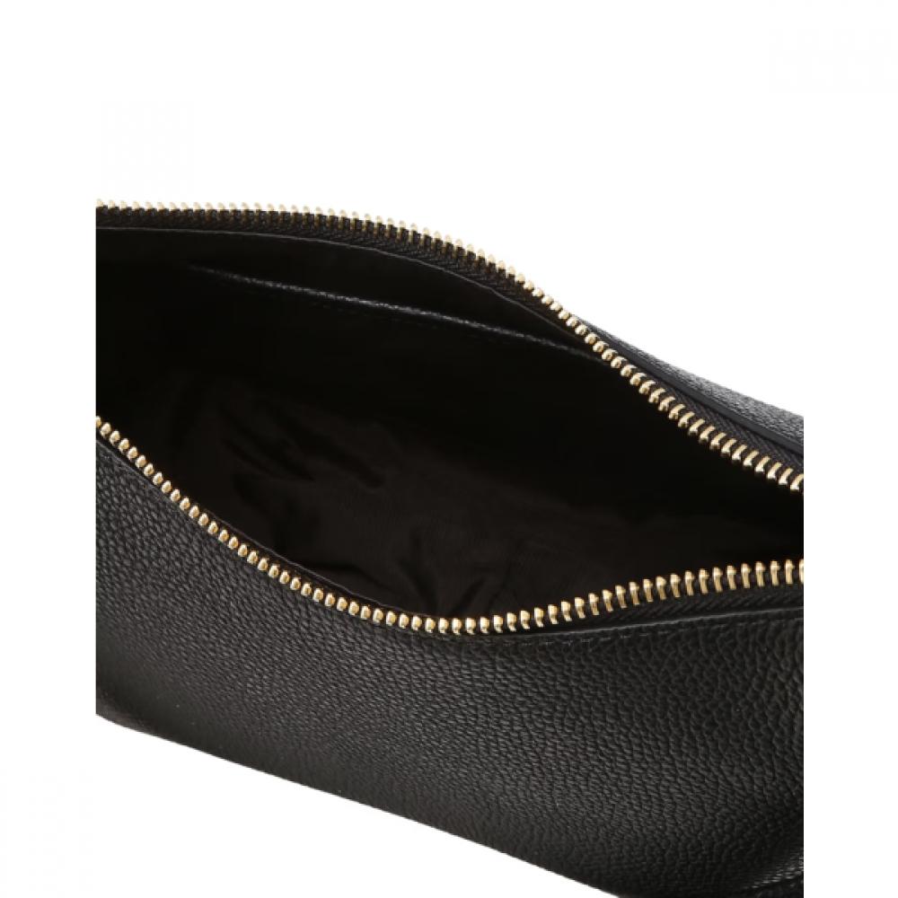 Daks Black Genuine Leather Dd Point Shoulder Bag