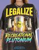 Legalisieren Sie Freizeits Plutonium Pu Comfort Colors® T-Shirt, Lustige Wissenschafts-Meme Retro Y2K Grafik-T-Shirts, Vintage Radioaktive Streetwear,