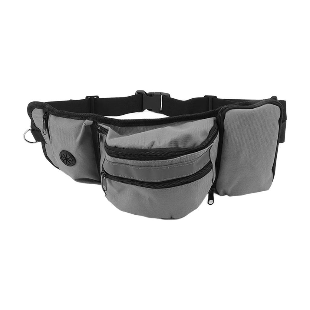 Sac Ceinture d'Entraînement pour Animaux Polyester Plusieurs Tailles Sac à Friandises Amovible pour l'Extérieur