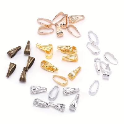 100 Stück/Packung 7/8mm Anhänger Schnalle Golden Anhänger Clip Verbinder Zubehör Für DIY Schmuckherstellung Fundstücke Anhänger Halskette Zubehör