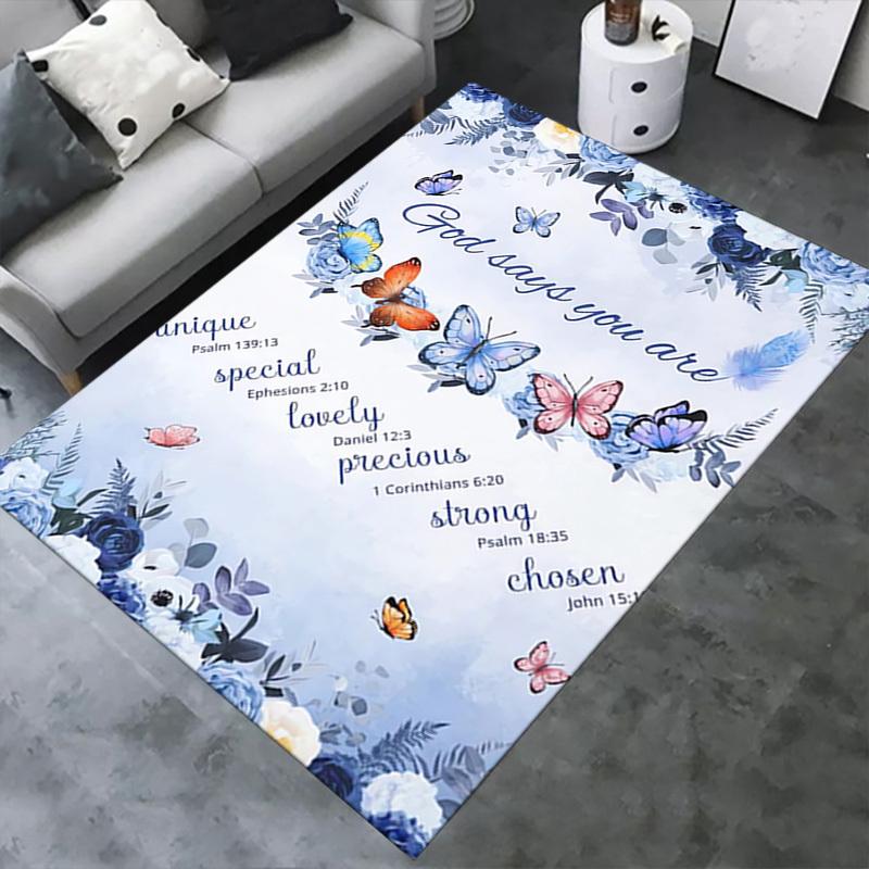 Office Carpet Unique, Special, Lovely, Precious, Strong, Chosen: A Inspirational Decorative Rug for
