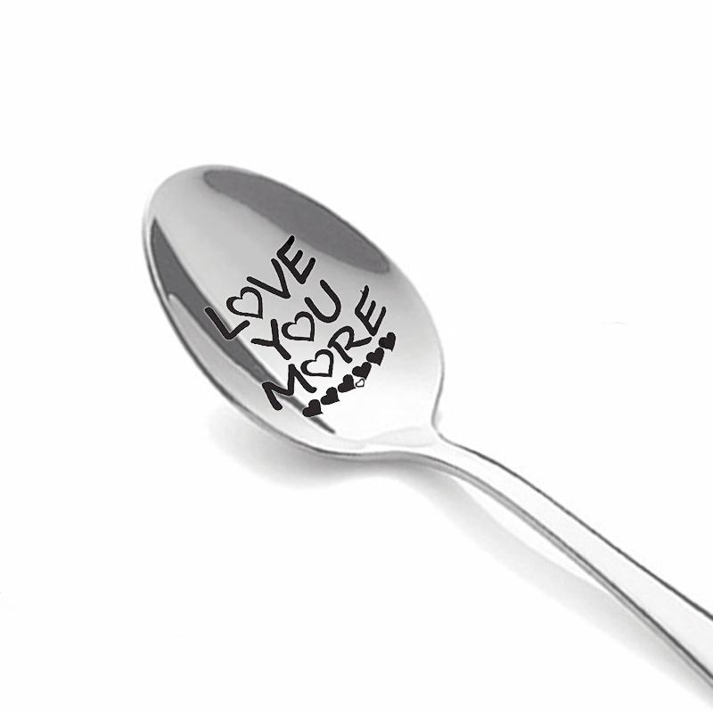 Christmas Wedding Anniversary Valentine's Day Gift Stainless Steel Long Handle Spoon Spoon