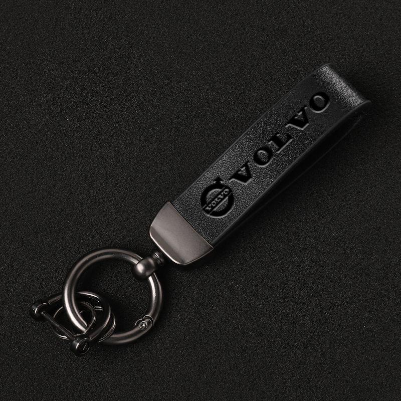 Retro Car Keychain Leather Key Chains Auto Accessories For Volvo XC90 V90 V60 XC60 V40 S80 S60 S90 C40 XC40 V70 XC70 C30 Rdesign