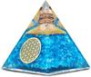 Crystal Pyramid Showpieces, Energy Generator For Meditation, Positivity - Blue