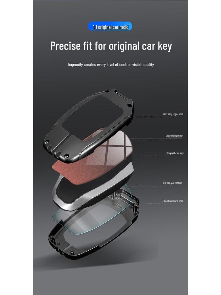 Lynk & Co Metal Key Case: Full Wrap Protection for Models 01/02/03/05/06/09 - Unisex Design