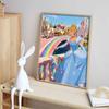Disney Diamond Painting Kit DIY Round Home Wall Decor Adult Handmade Gift Cinderella Castle Carriage Rainbow Art