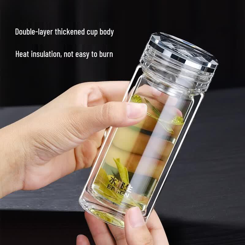 Shui Yisheng Portable Heat-Resistant Glass Tea Cup