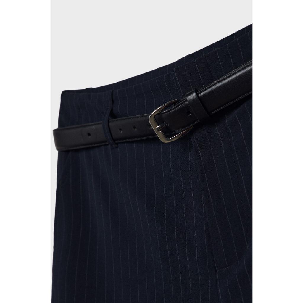 Straight Fit Fabric Pants