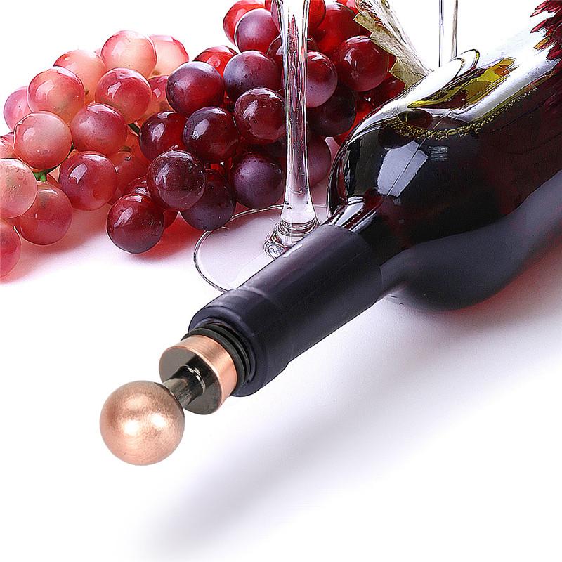 Stainless Steel Bronze Bottle Stopper Champagne Stopper Wedding Wine Stopper Wine Preserver for Home Wedding
