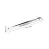 2Pcs Nickel Plated Steel Stamp Tweezers Round Spade Tip Philately Tools For Beads Objects Industrial Hand Collecting Tweezers