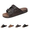 Women's Casual Platform Beach Slide Sandals Adjustable Buckle Straps Lightweight Slip On Summer Footwear Comfortable Sole